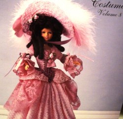 BARBIE 1780 GAINSBOROUGH CROCHET COSTUME, SHOES, HAIRSTYLE BK